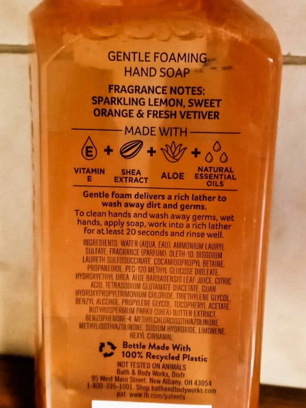 Rare🍊🍋Bath & Body Works White Barn CITRUS & VETIVER Foaming Hand Soap NWT🍋🍊